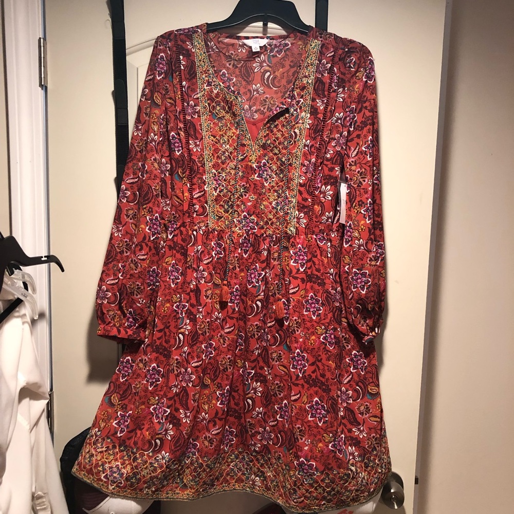 Time and Tru Peasant Dress